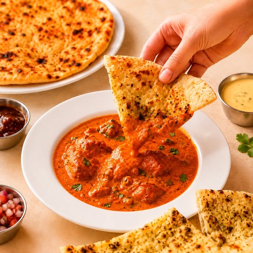 Leicester Handmade Bakery Spicy Naan Breads