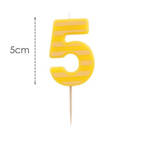 Table Fun Number 5 Candle