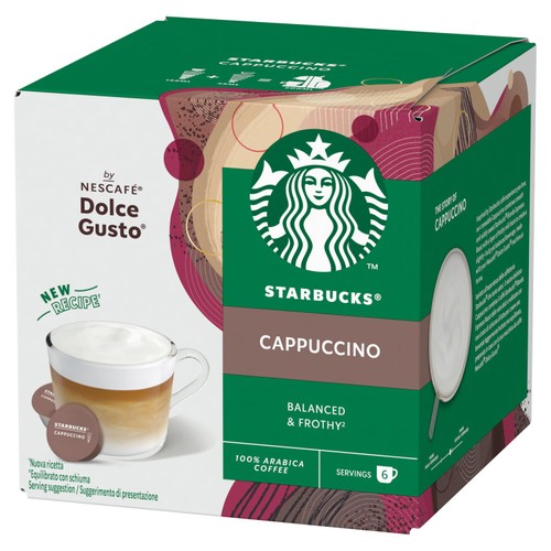 STARBUCKS Cappuccino Coffee Pods by NESCAFE Dolce Gusto