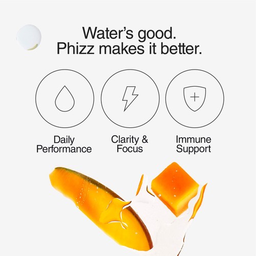 Phizz Mango 3-in-1 Hydration, Electrolytes and Vitamins Effervescent