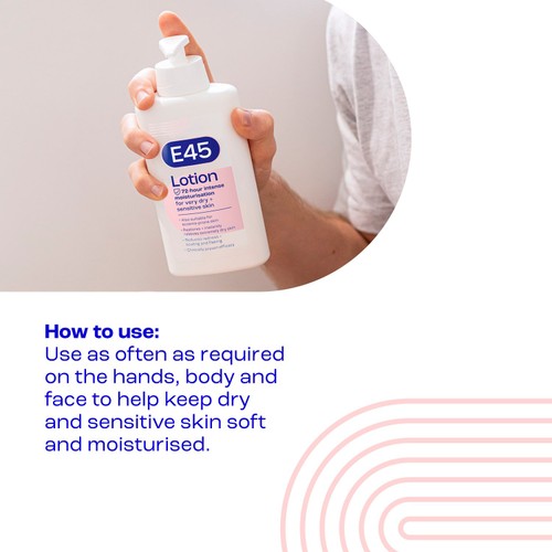 E45 Moisturiser Body Lotion for Dry & Sensitive Skin