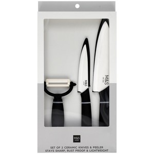 M&S Ceramic Knife Set '1SIZE Grey