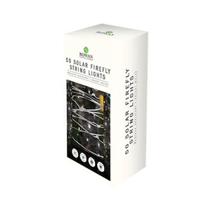Rowan 50 Solar Firefly String Lights Bright White