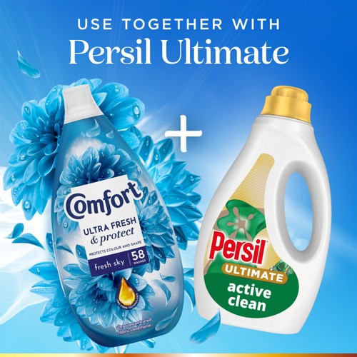 Comfort Intense Ultra Concentrated Fabric Conditioner Freshsky 58 Wash