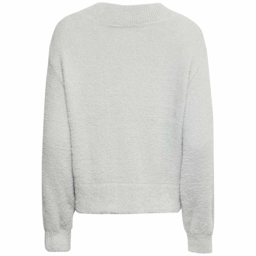 M&S Womens Feather Knit V-Neck Pyjama Top, XL, Grey