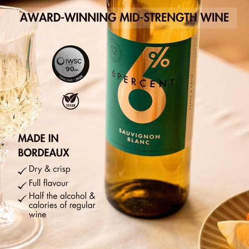 6Percent Mid-Strength White Wine, Sauvignon Blanc 2024