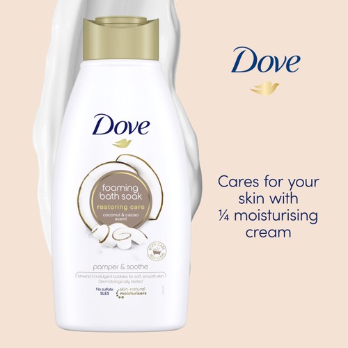 Dove Bubble Bath Soak Restoring Care Coconut & Cacao