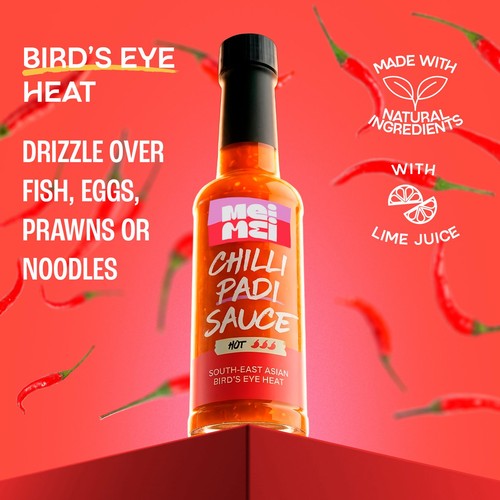 Mei Mei Birds Eye Hot Sriracha Chilli Padi Sauce