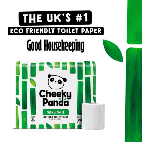 Cheeky Panda Natural Bamboo Toilet Tissue