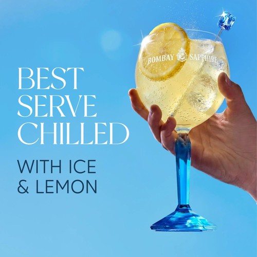 Bombay Sapphire Sparkling Lemon premix Gin cocktail 25cl