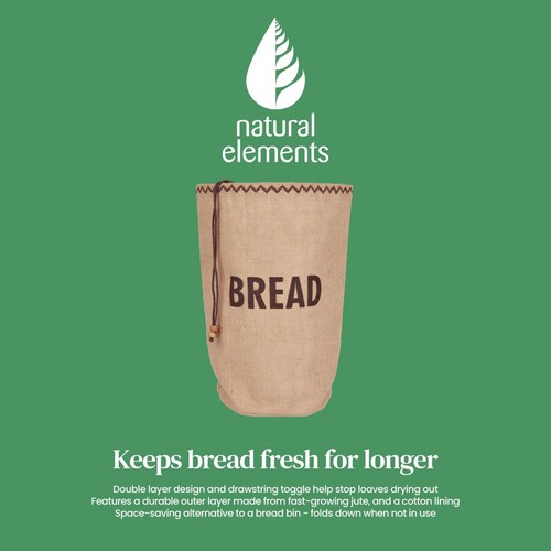 Natural Elements Hessian Eco-Friendly Bread Bag