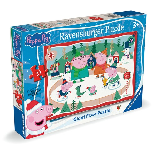 Ravensburger Peppa Pig Christmas 24 piece Giant Floor Puzzle 