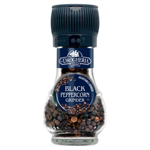 La Drogheria Black Pepper Corn Mill Adjustable Grinder