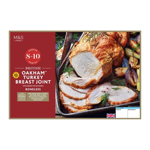 M&S British Oakham Turkey Breast Joint Boneless Frozen