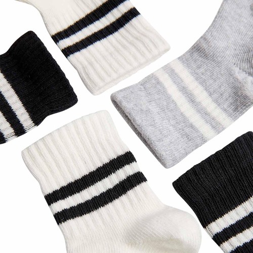 M&S Unisex Cotton Baby Socks, 0-6 Months, Black