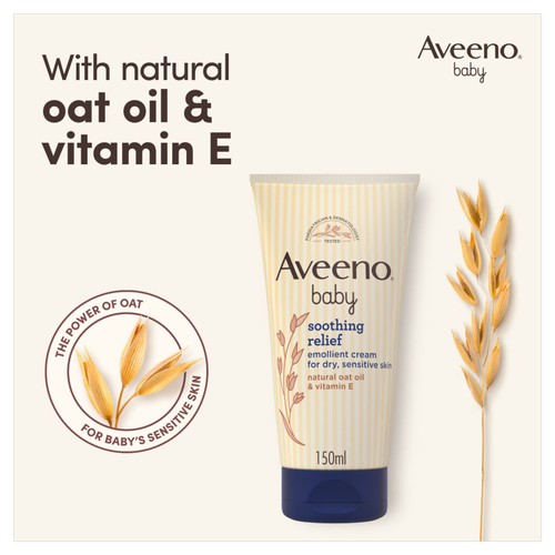 Aveeno Baby Soothing Relief Emollient Cream for Dry Sensitive Skin