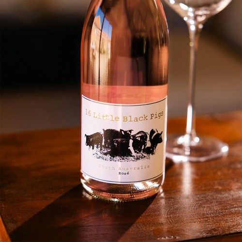 16 Little Black Pigs Rose