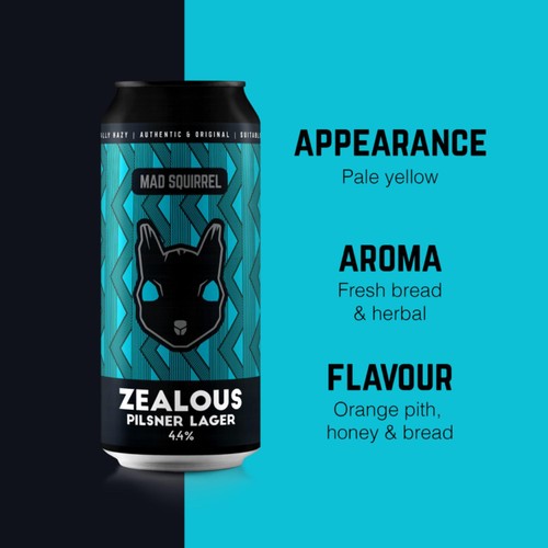 Mad Squirrel Zealous Pilsner