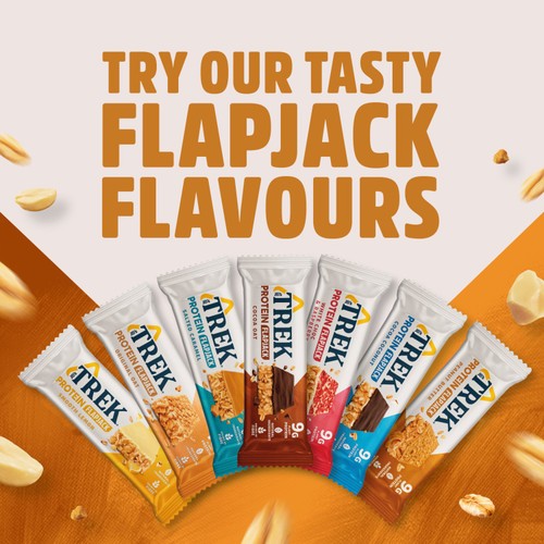 TREK Peanut Butter Protein Flapjacks