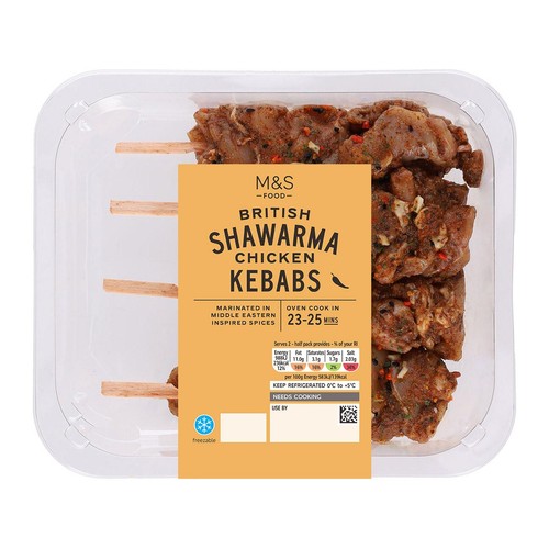 M&S 4 Chicken Shawarma Kebabs