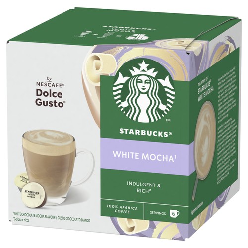 Starbucks by Nescafe Dolce Gusto White Mocha 6 Drinks