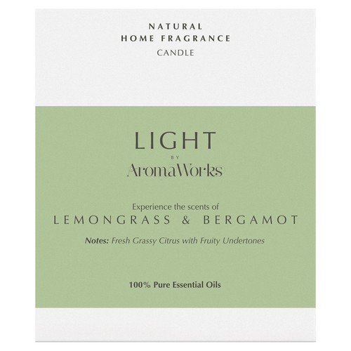 AromaWorks Candle Lemongrass & Bergamot