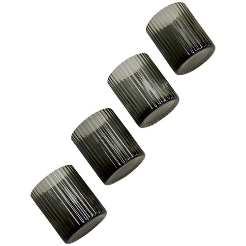 M&S Celine Ribbed Tumbler Set, Dark Grey