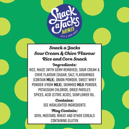 Snack a Jacks Sour Cream & Chive Rice Cakes
