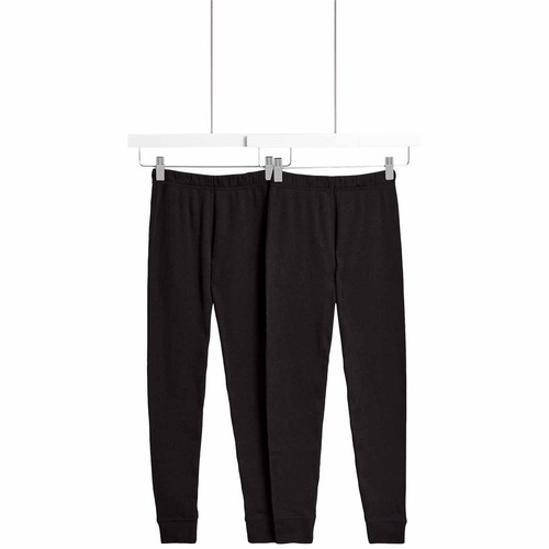 M&S Unisex, Heatgen Thermal Leggings, 2-3 Years, Black