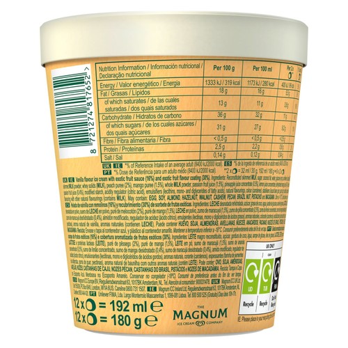 Solero Bonbon Exotic Ice Cream Frozen Snack