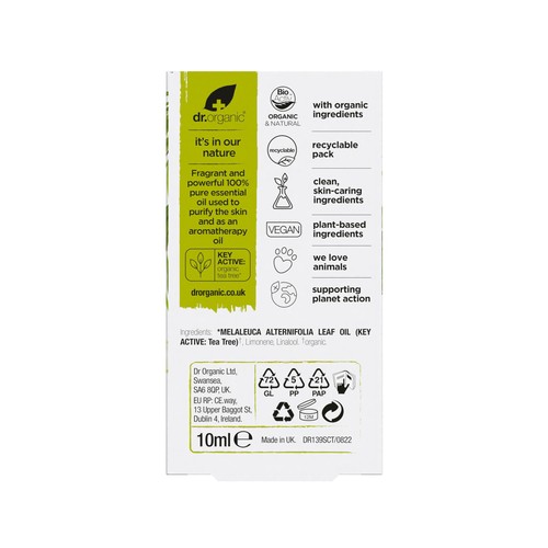Dr Organic Tea Tree Pure Oil