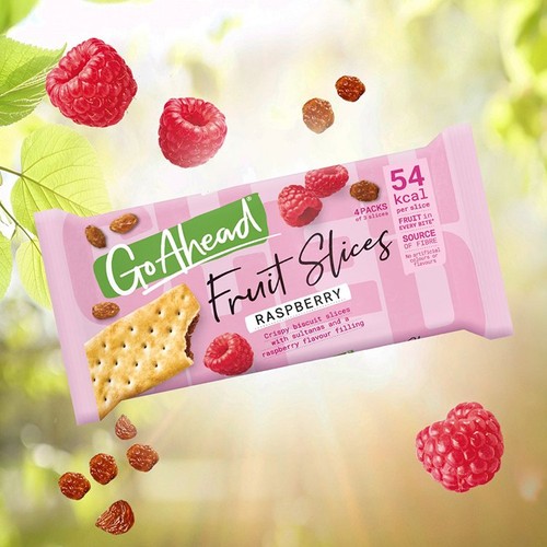 Go Ahead Raspberry Crispy Fruit Slices Snack Bars Multipack