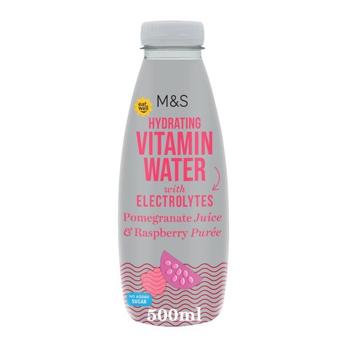 M&S Hydrating Pomegranate & Raspberry Puree Vitamin Water