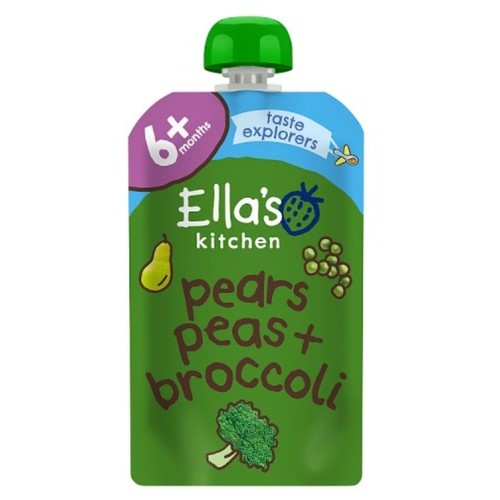 Ella's Kitchen Pears, Peas & Broccoli Baby Food Pouch 6+ Months