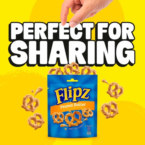 Flipz Peanut Butter Flavour Coated Pretzels