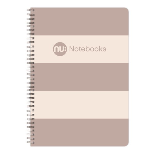 NU Stripes Wiro A5 Notebook  Chino