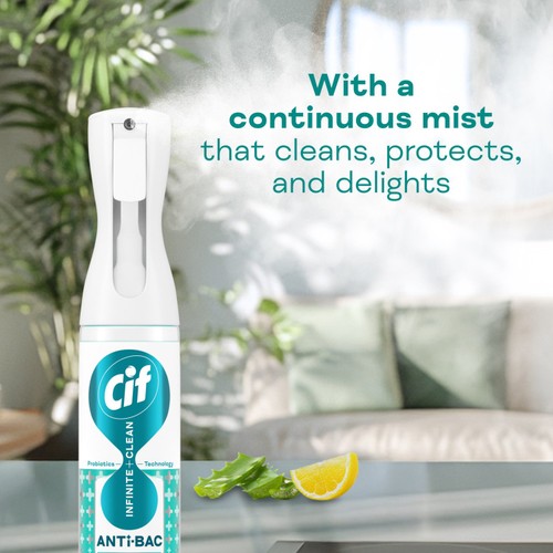 Cif Infinite Clean Anti-Bac All in One Cleaner Spray Lemon & Aloe Vera