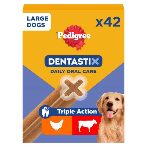 Pedigree Dentastix Daily Adult Large Dog Treats 42 x Dental Sticks