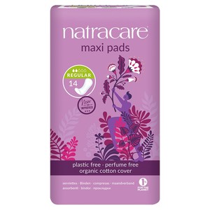 Natracare 12 Organic Cotton Ultra Super Pads with Wings