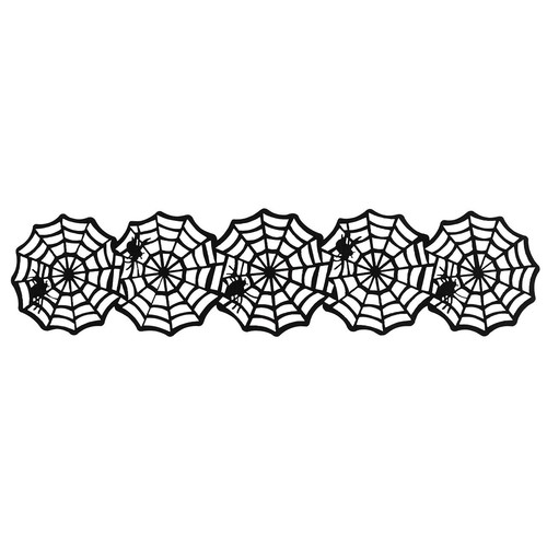 Spider Web Felt Halloween Table Runner