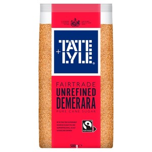Tate & Lyle Fairtrade Unrefined Demerara Pure Cane Sugar 500g