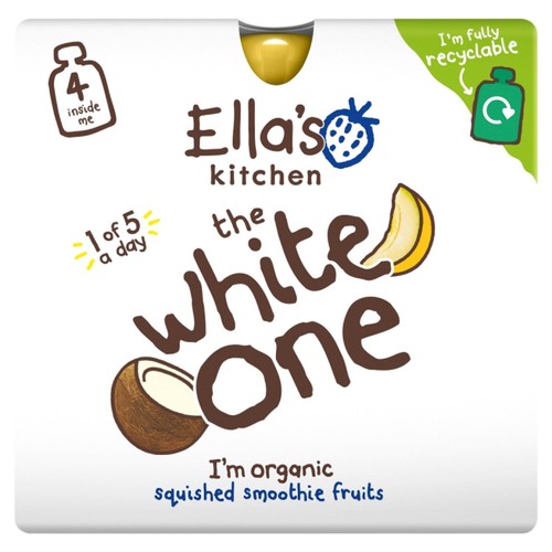 Ella's Kitchen The White One Smoothie X4 Multipack Baby Food 6+ Months