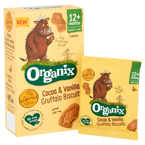 Organix Gruffalo Biscuits Toddler Snacks Multipack 12 months+