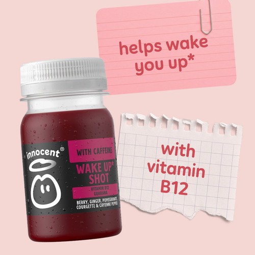 Innocent Wake Up Berry Ginger Pomegranate Courgette & Cayenne Pepper Shot
