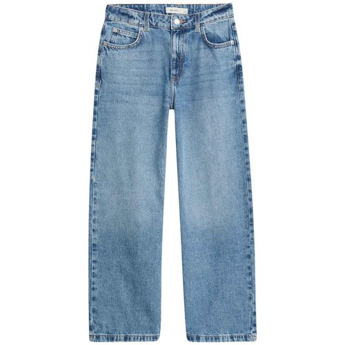 M&S Girls Denim Wide Leg Jeans, 11-12 Years, Denim