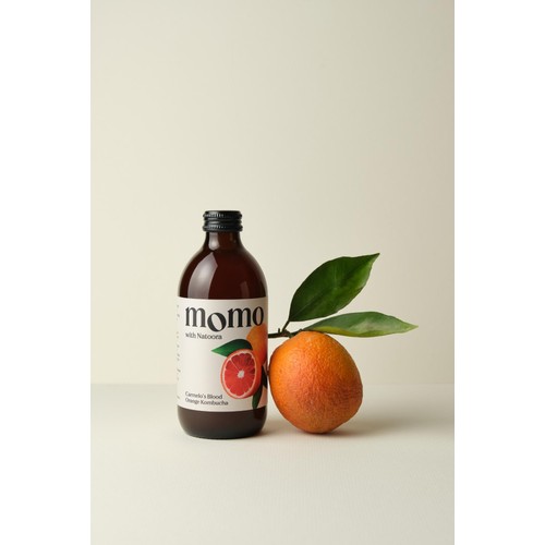 MOMO Kombucha Carmelo's Blood Orange Kombucha