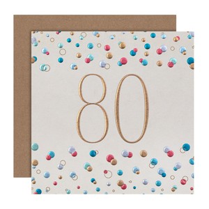 80th Birthday Card
