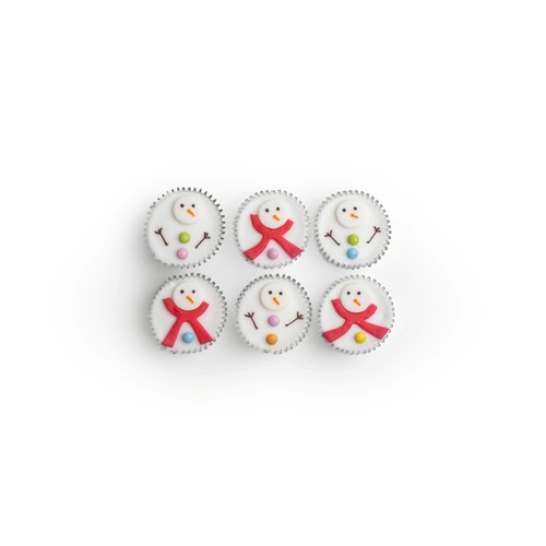 Fiona Cairns Snowman Fairy Cakes (6 pack)