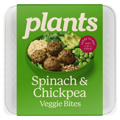 all plants Chickpea, Spinach & Basil Veggie Bites