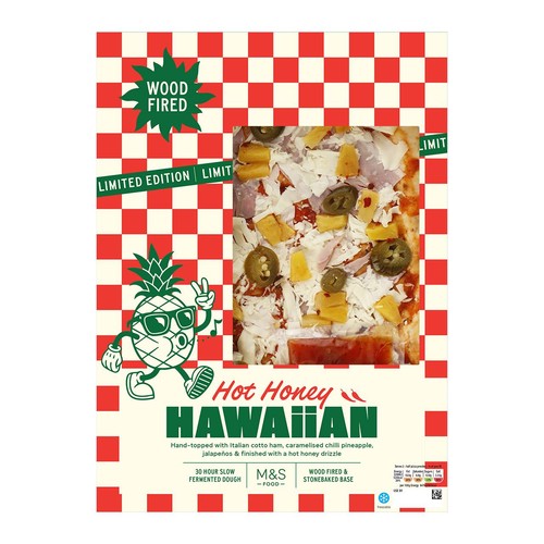 M&S Collection Hot Honey Hawaiian with Italian Cotto Ham Pizza